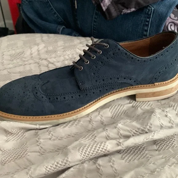 Joseph Abboud | Shoes | Joseph Abboud Blue Suede Shoes 